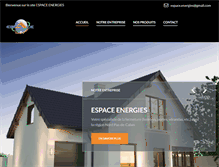 Tablet Screenshot of energies-espace.com